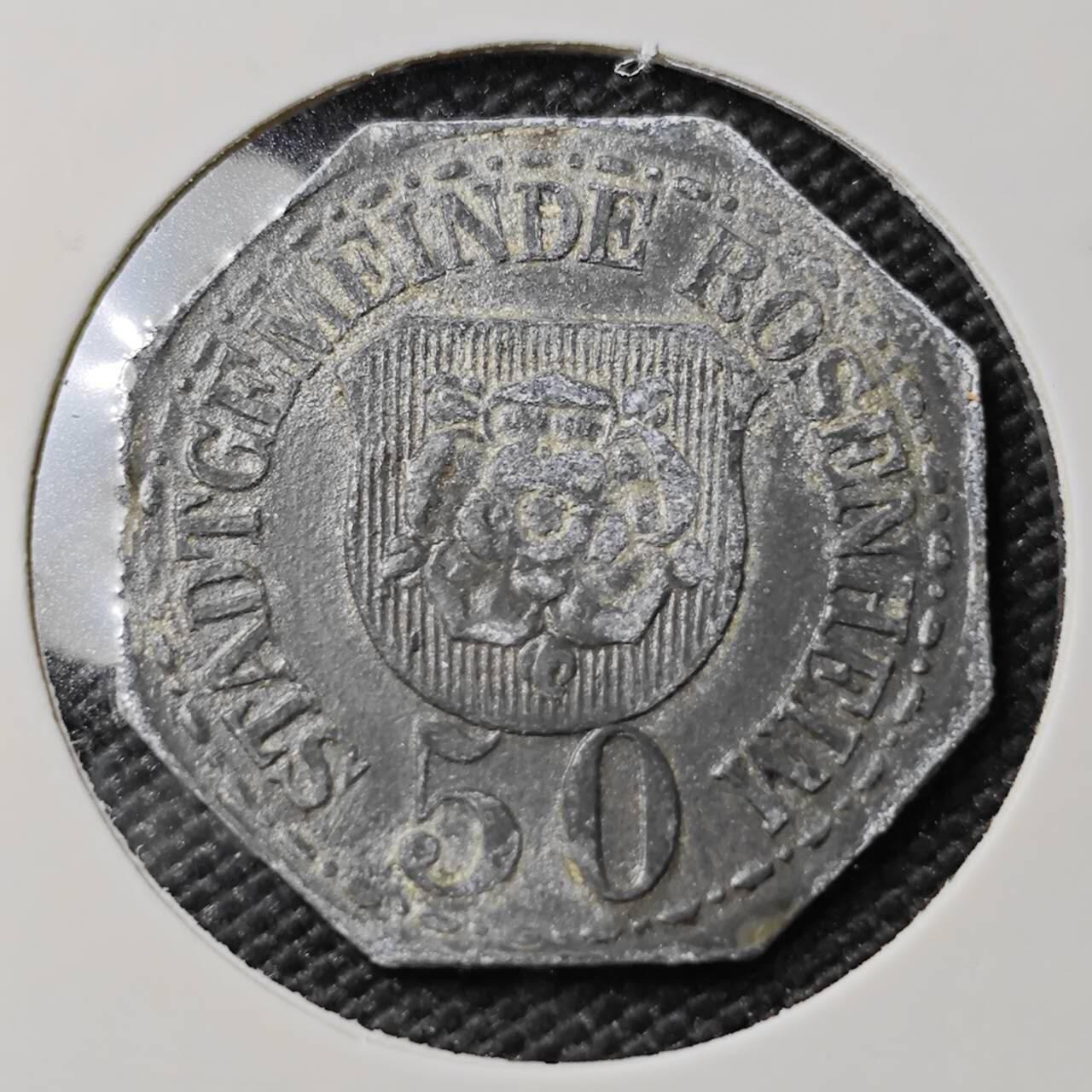 KK钱币收藏小铺   第402期 2月预留时间 周末发货  德紧50芬尼