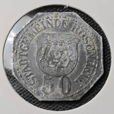 KK钱币收藏小铺   第402期 2月预留时间 周末发货 -  德紧50芬尼