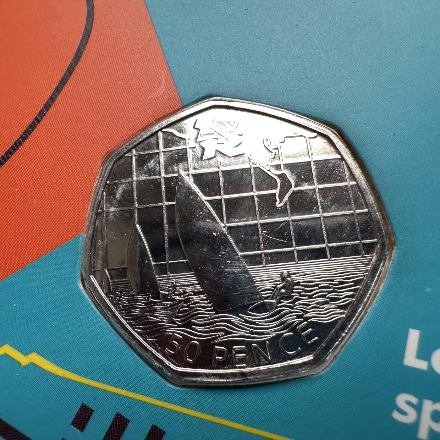 🌹外币初藏🌹🐯2026年第26场  各国纪念币专场 每周二四六晚8️⃣点 接代拍 英国2011年伦敦奥运会帆船50便士纪念币