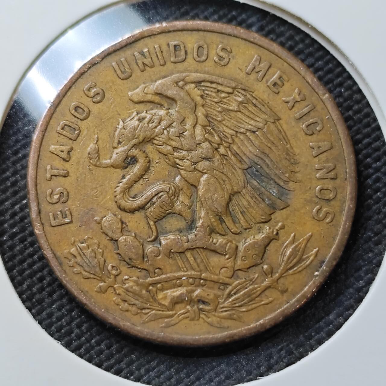 KK钱币收藏小铺   第403期 2月预留时间 周末发货  1960墨西哥20分铜币