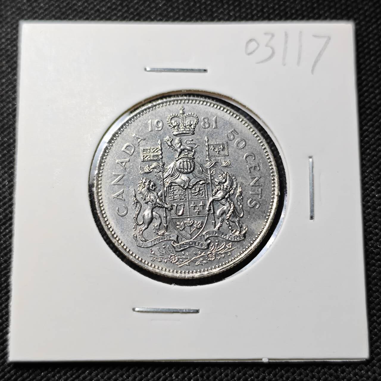 KK钱币收藏小铺   第403期 2月预留时间 周末发货 1981加拿大50分 