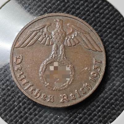 KK钱币收藏小铺   第403期 2月预留时间 周末发货 - 1937 德国1芬尼铜币