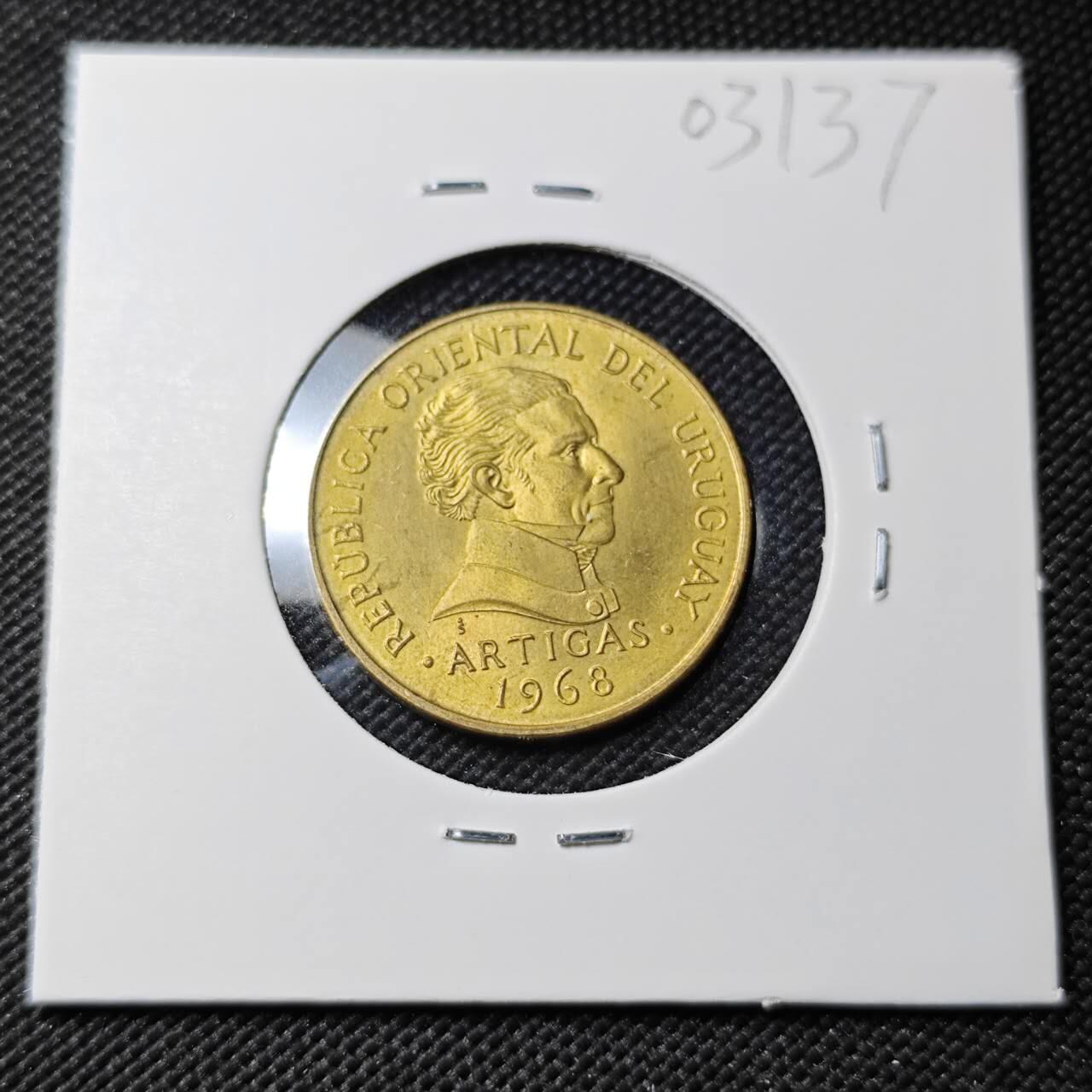 KK钱币收藏小铺   第403期 2月预留时间 周末发货  1968乌干达10比索 好品