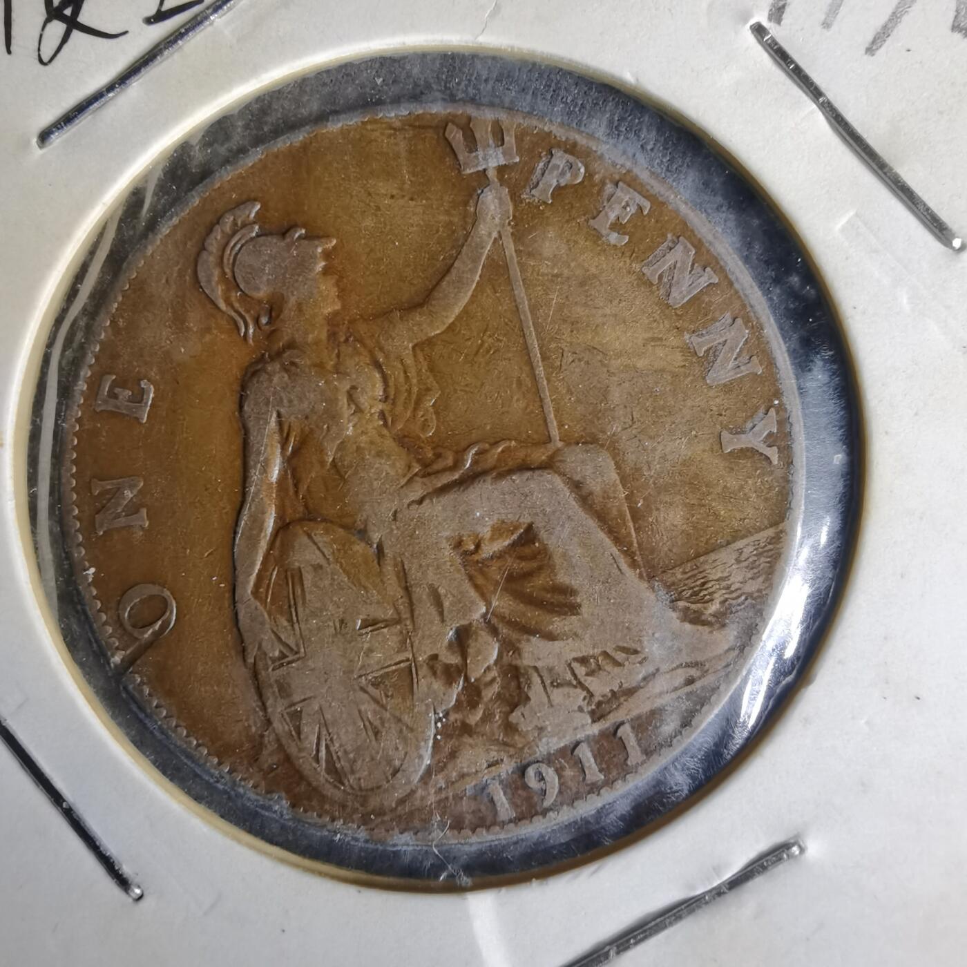 沼泽如烟--第1014场 英国1911年1便士