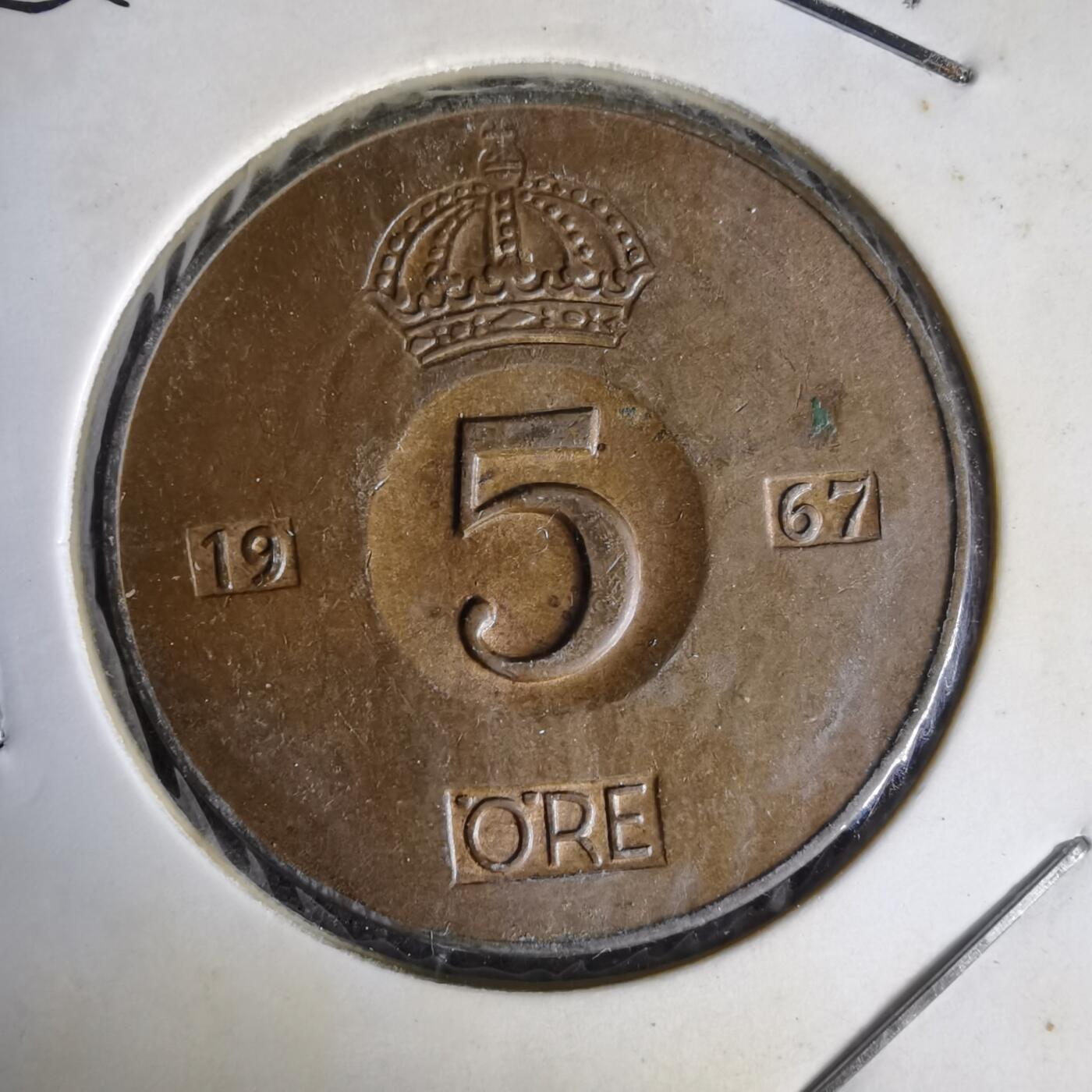 沼泽如烟--第1014场 瑞典1967年5欧尔