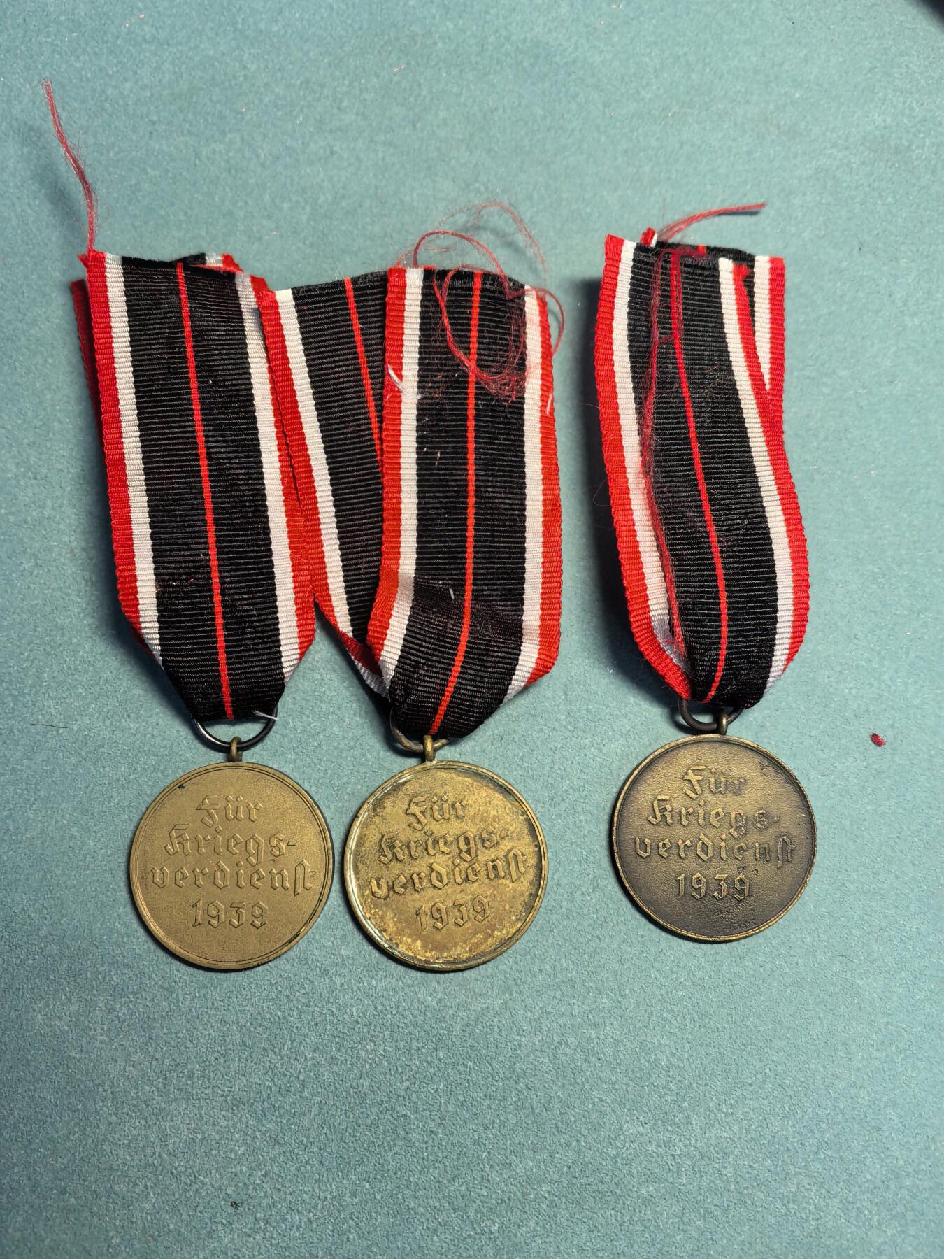 盛世勋华——号角文化勋章邮票专场拍卖第308期 德国（1939）战功十字奖章 铜质 3枚