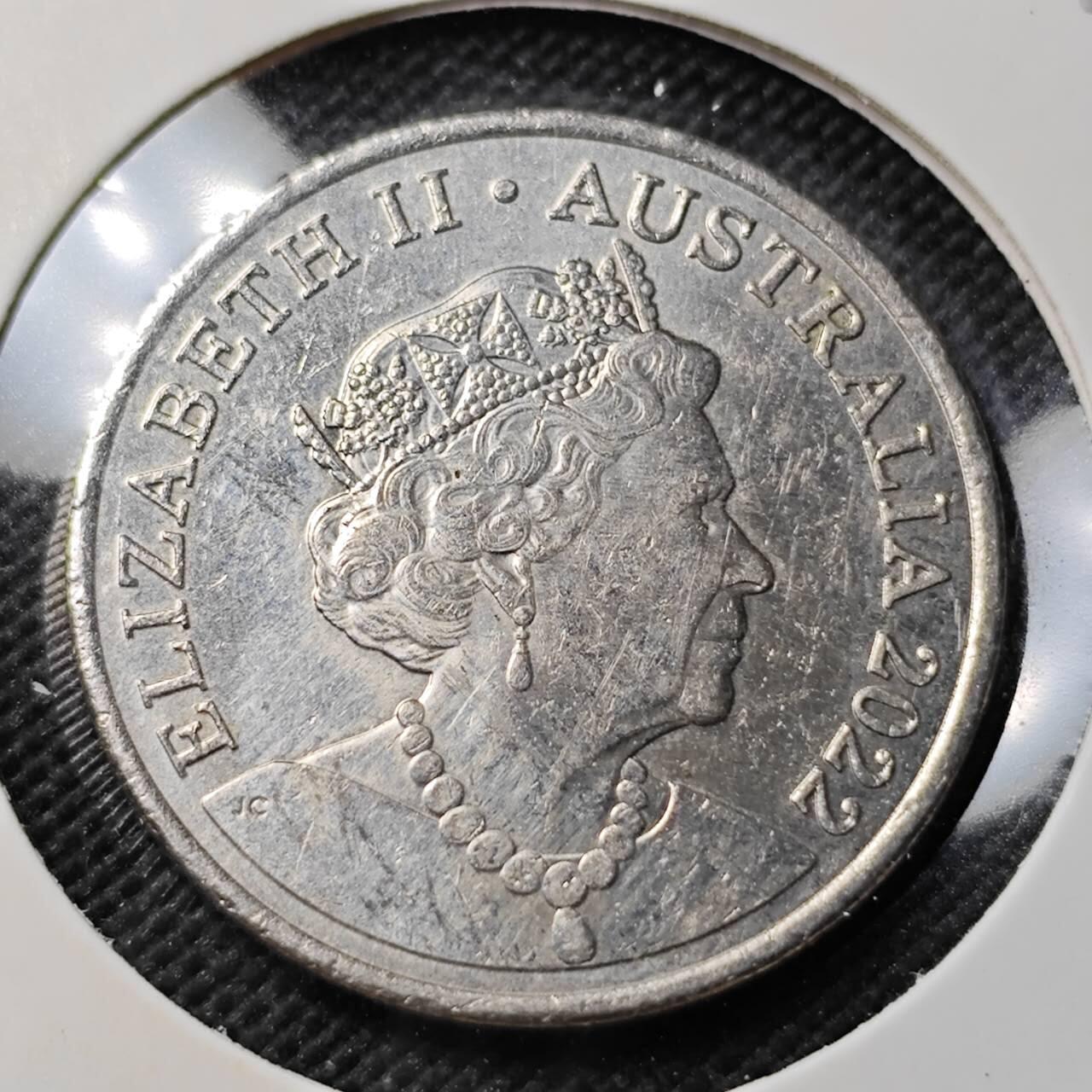 KK钱币收藏小铺   第403期 2月预留时间 周末发货 2022澳大利亚20分 