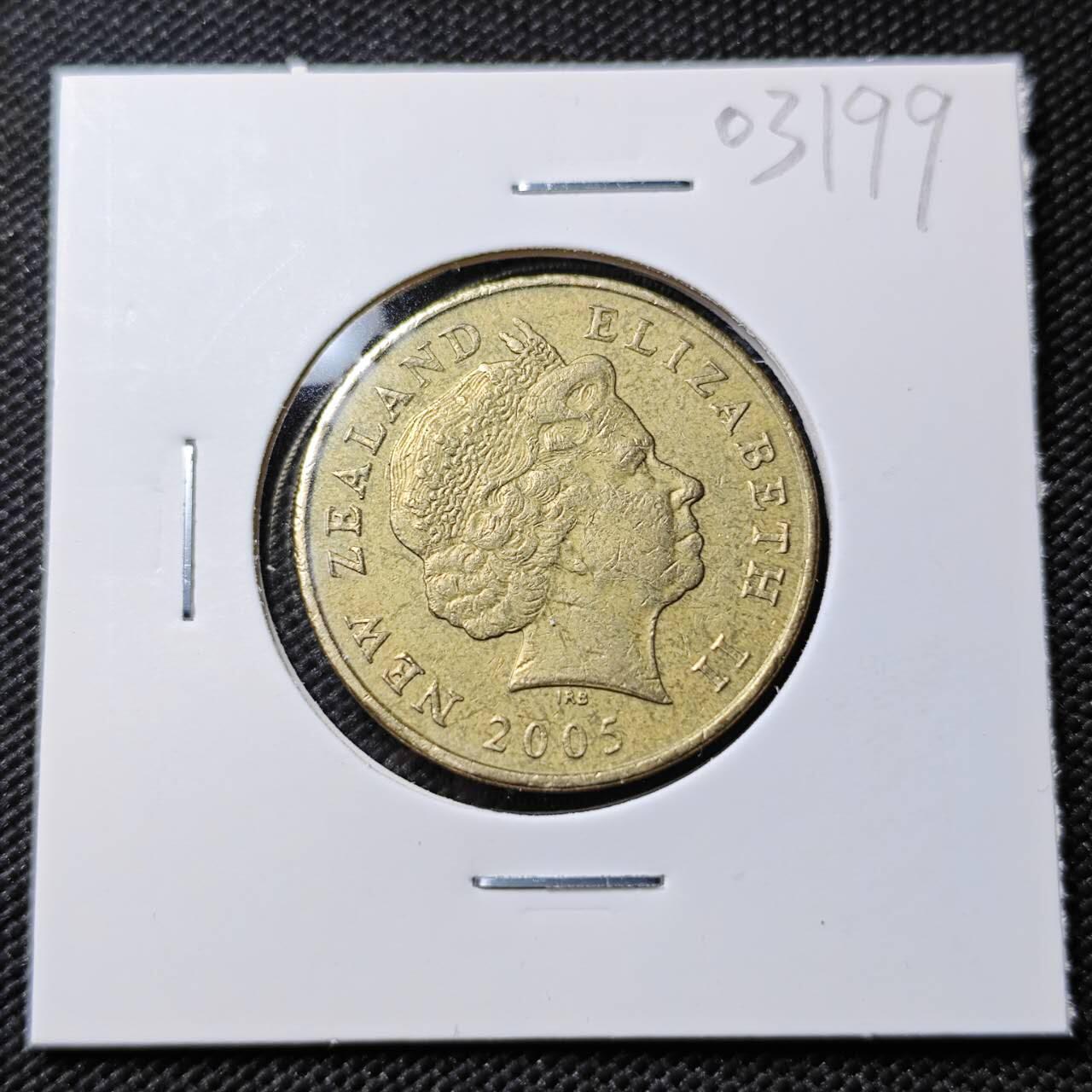 KK钱币收藏小铺   第403期 2月预留时间 周末发货 2005新西兰2元