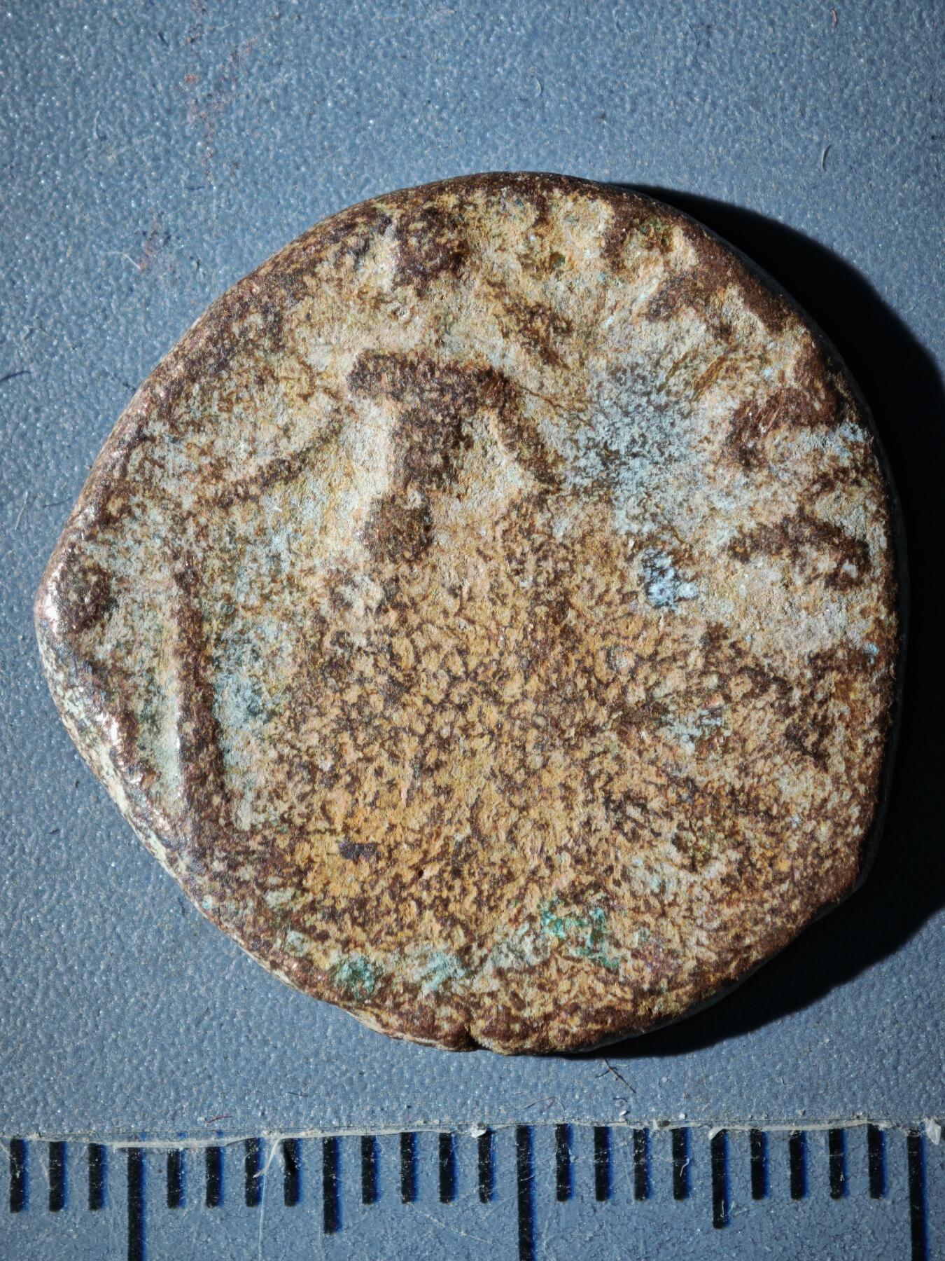 119期新疆红钱粟特钱币丝路钱币专场 C丘就缺王朝铜币