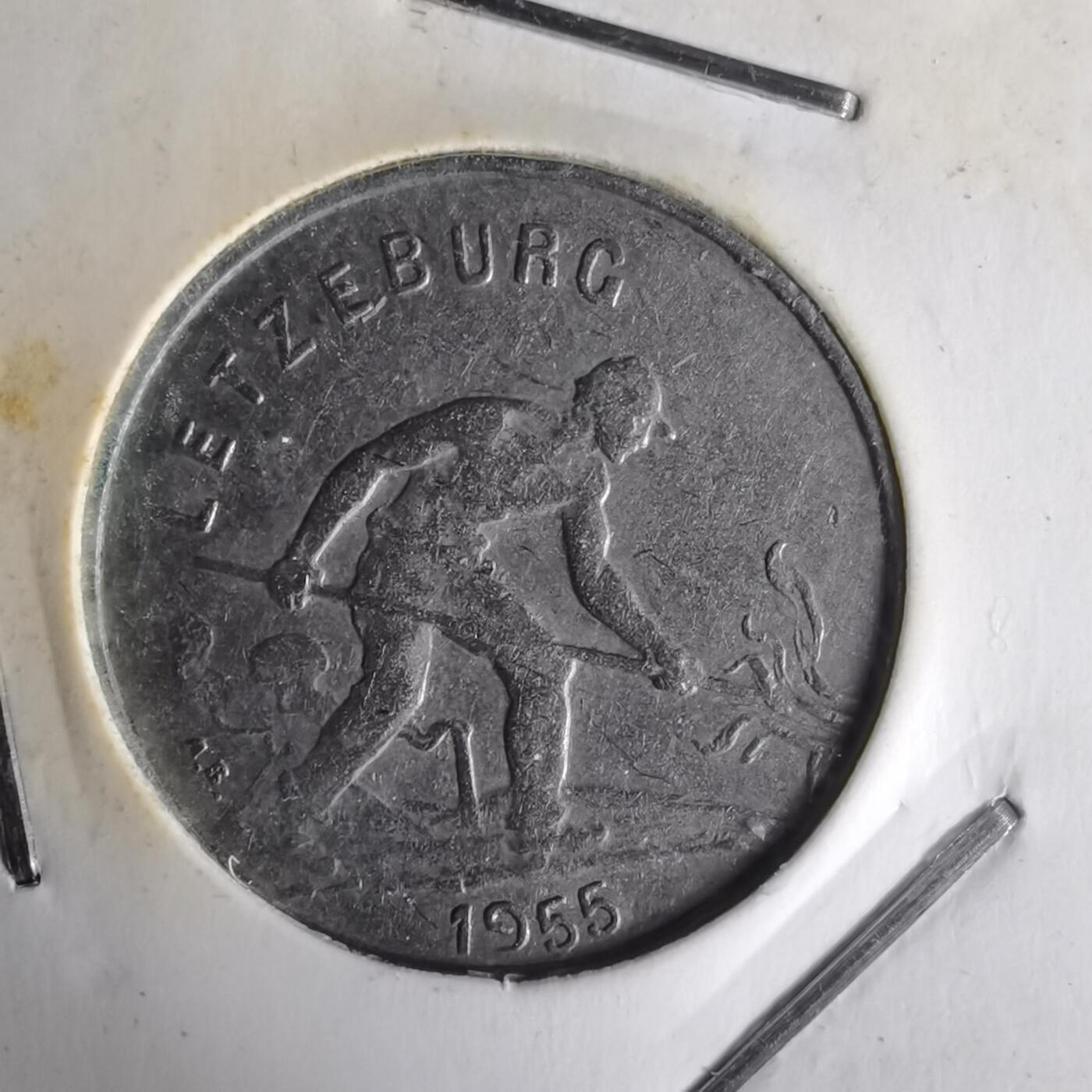 沼泽如烟--第1014场 卢森堡1955年1法郎