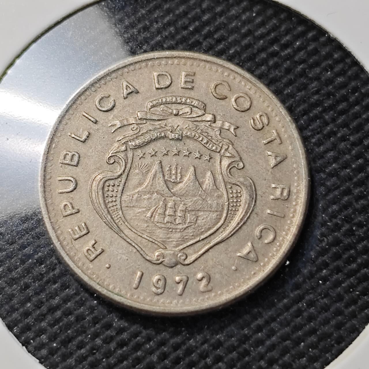 KK钱币收藏小铺   第403期 2月预留时间 周末发货  1972哥斯达黎加10分