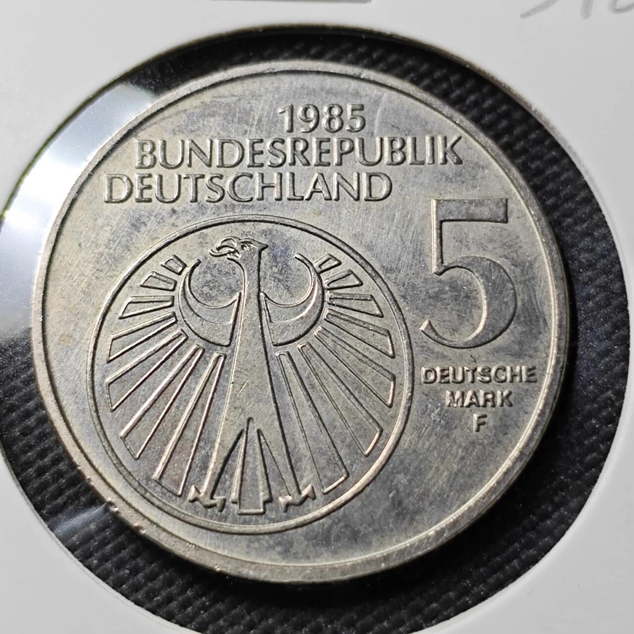 KK钱币收藏小铺   第403期 2月预留时间 周末发货  德国5马克纪念币