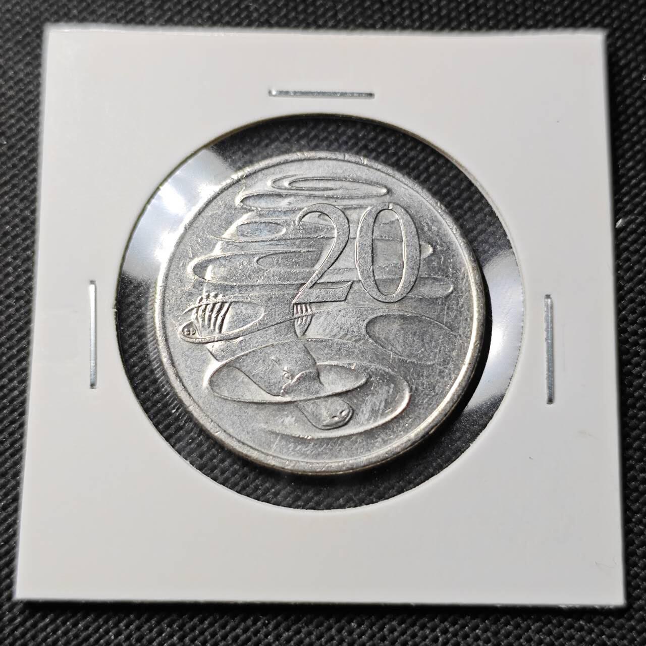 KK钱币收藏小铺   第403期 2月预留时间 周末发货 2022澳大利亚20分 