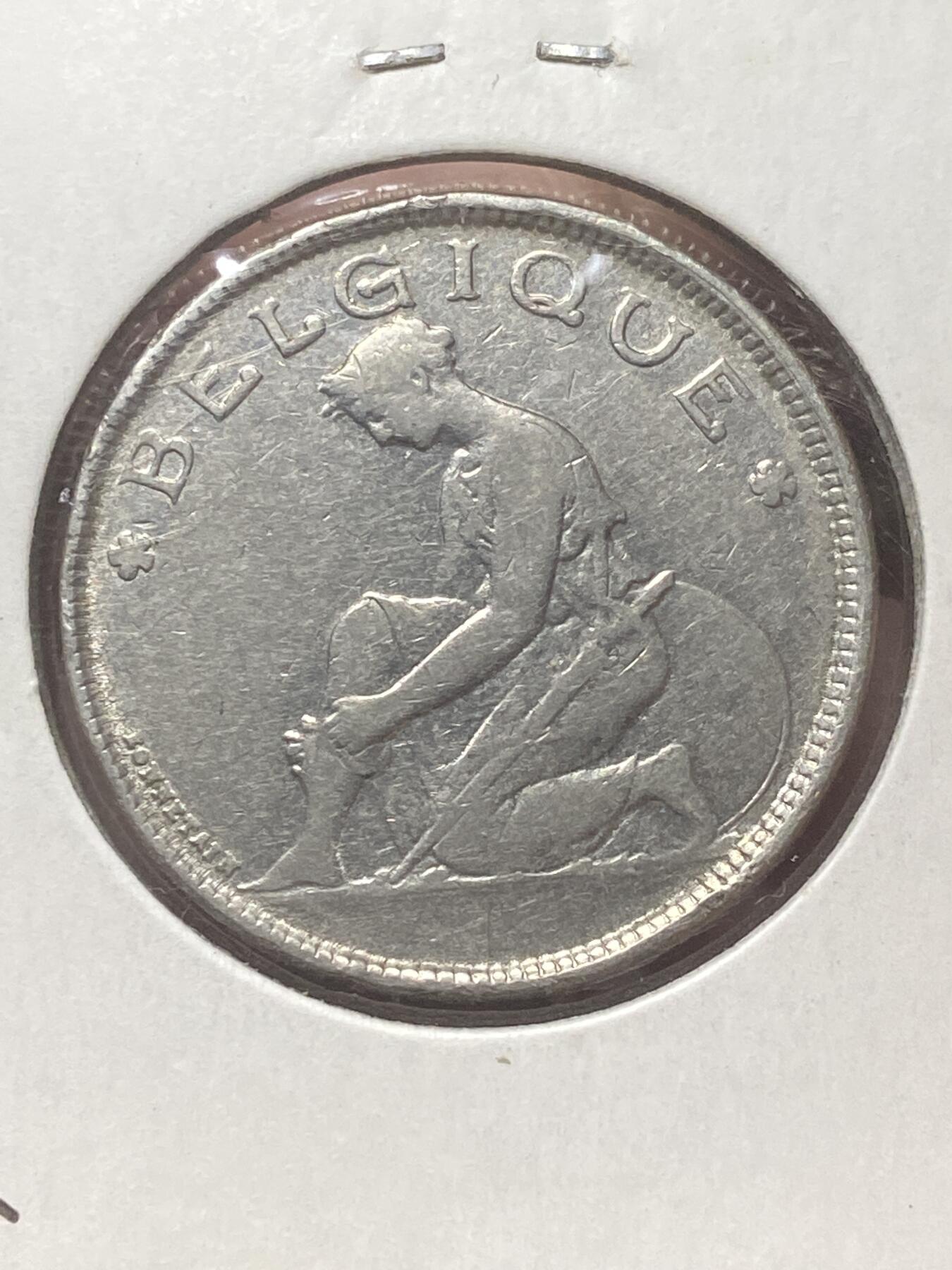 2026年第三十四场(总第二百零三场）外国精品纸夹币场(免佣金) 比利时🇧🇪1923年2法郎(阿尔贝一世时期，法语版)