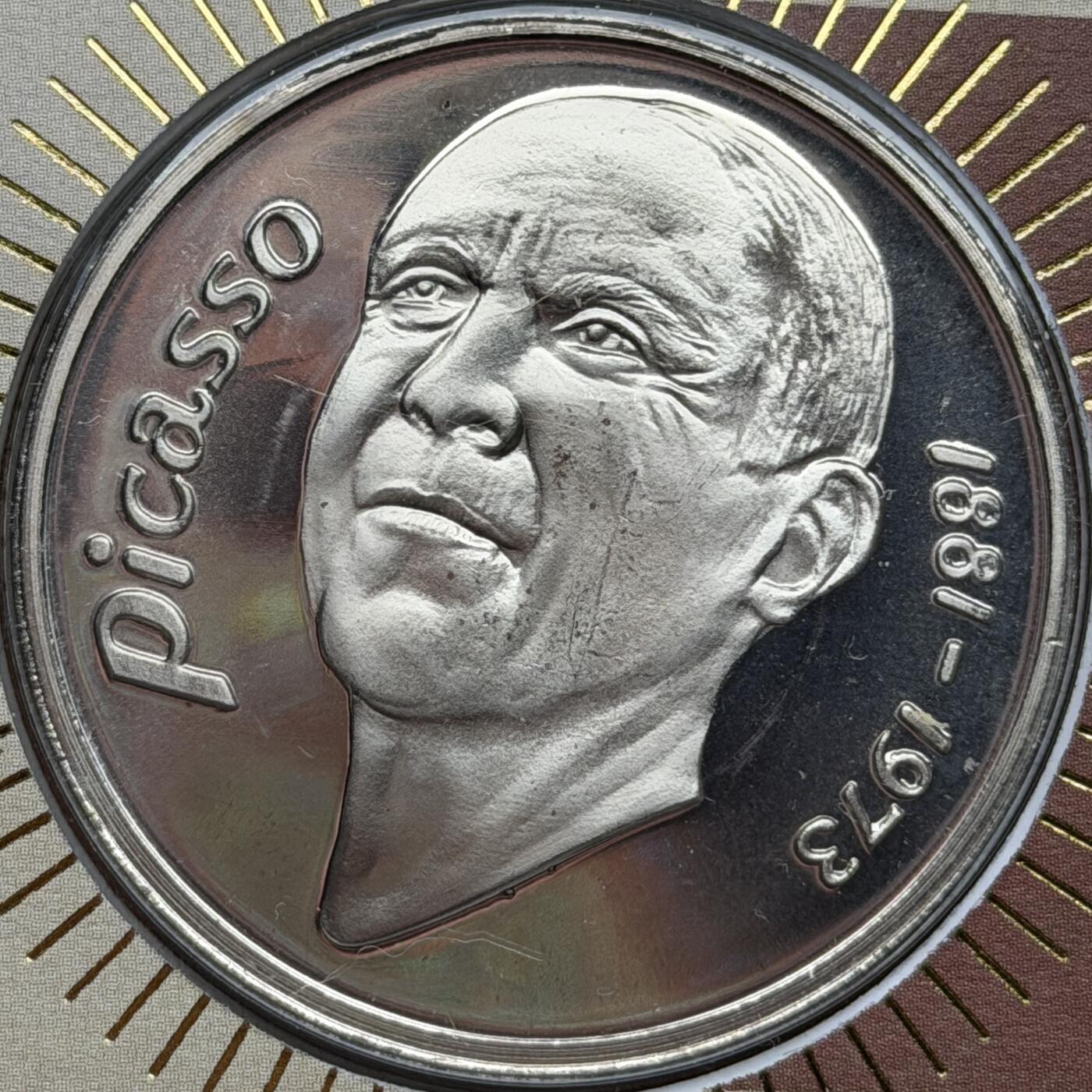 ＜星葵🌻钱币社＞硬币场·第71期·3月10日发货 〈邮币封·签名版〉西班牙1997年毕加索20欧元精制纪念币