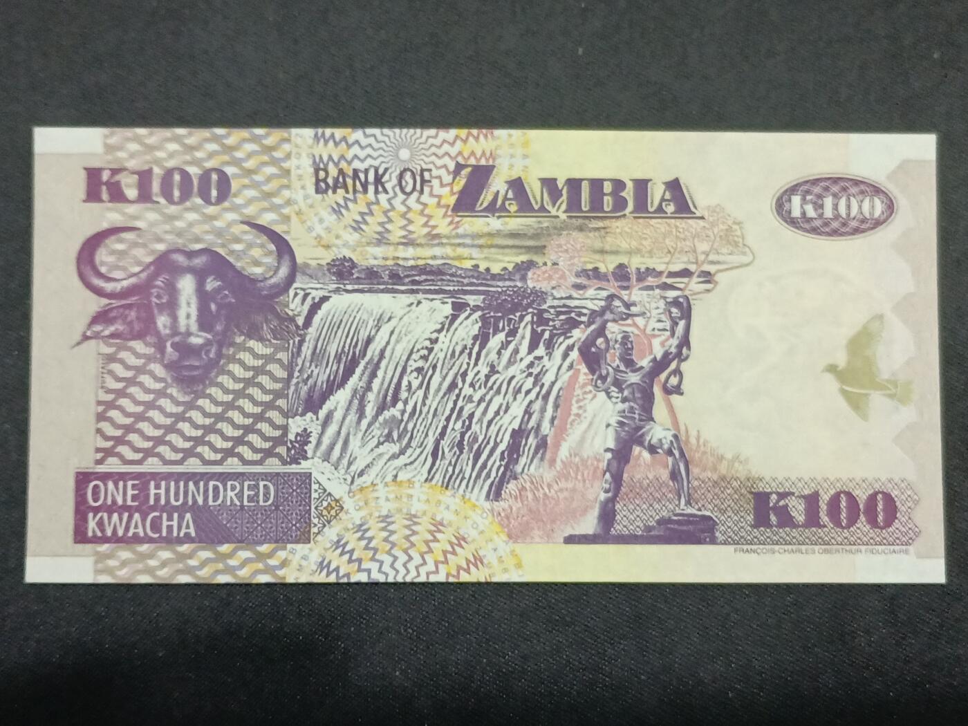 【游宝拍卖】丙午马年第8期 赞比亚-100克瓦查【2006年 全新UNC】