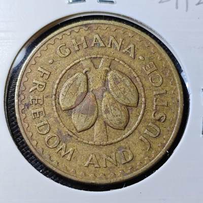 KK钱币收藏小铺   第402期 2月预留时间 周末发货 -  1979加纳50比塞瓦