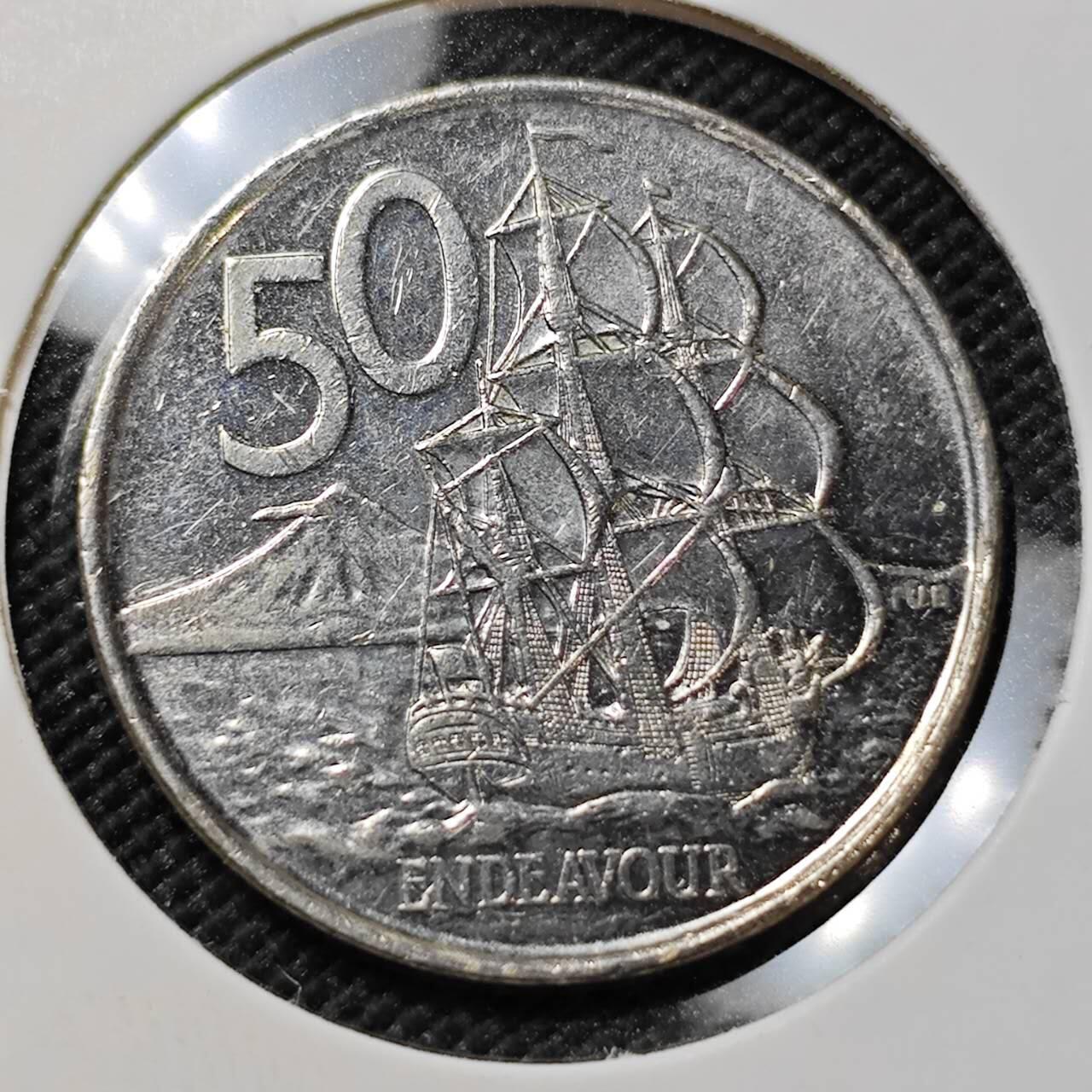 KK钱币收藏小铺   第403期 2月预留时间 周末发货  新西兰50分