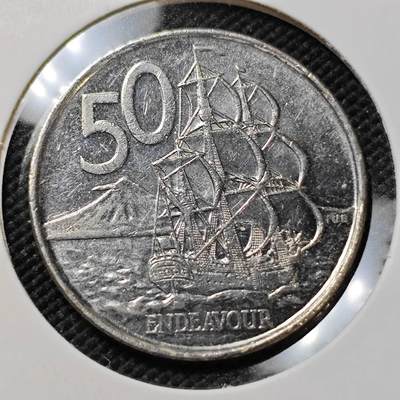 KK钱币收藏小铺   第403期 2月预留时间 周末发货 -  新西兰50分