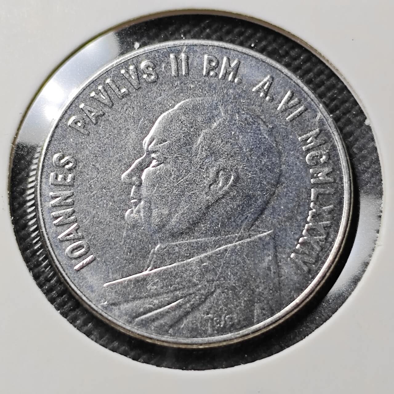 KK钱币收藏小铺   第403期 2月预留时间 周末发货  梵蒂冈50里拉