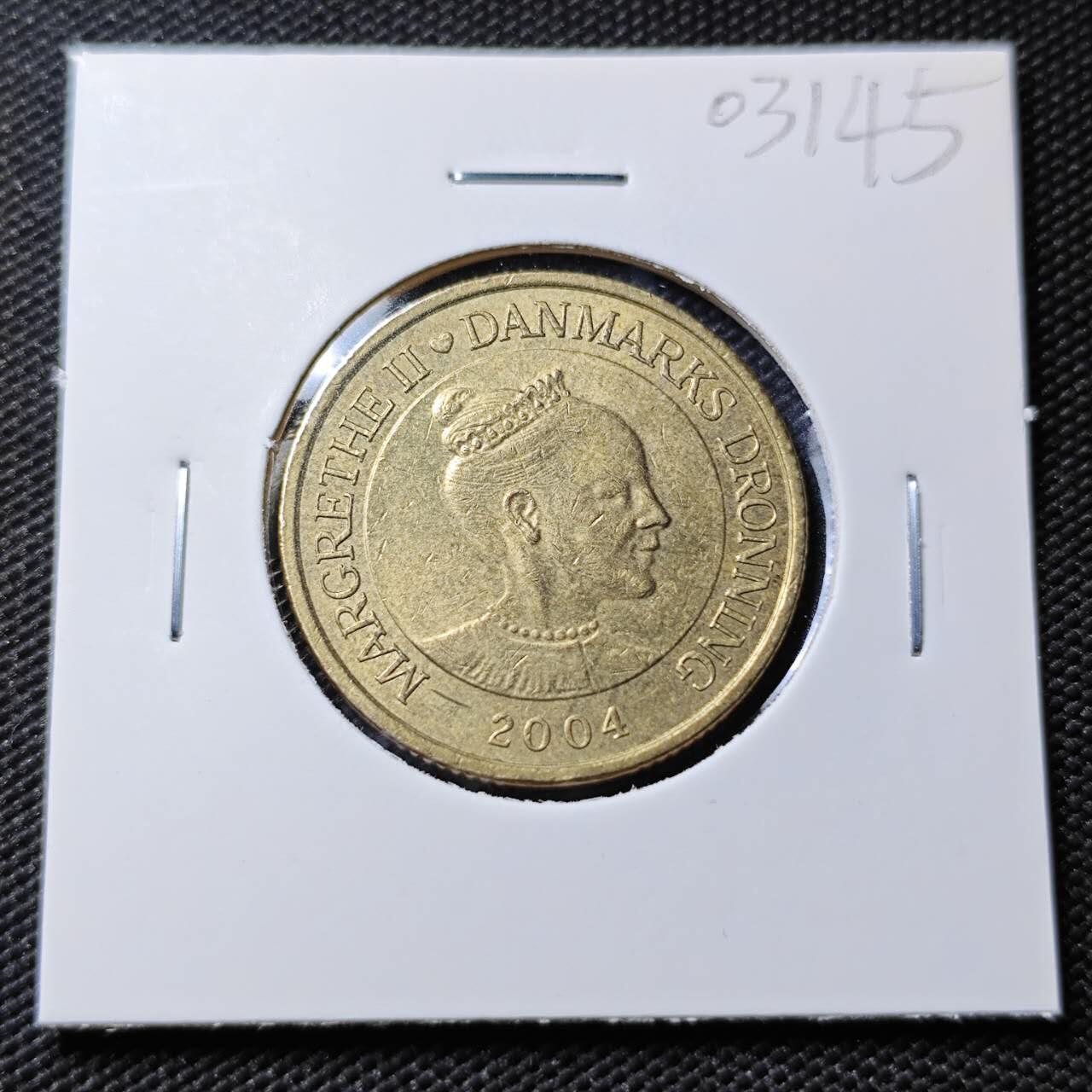 KK钱币收藏小铺   第403期 2月预留时间 周末发货 2004 丹麦20克朗纪念币