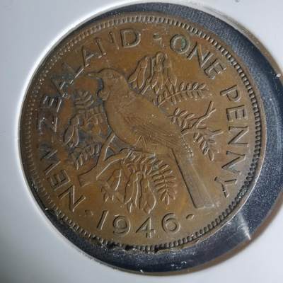 沼泽如烟--第1015场 - 新西兰1946年1便士