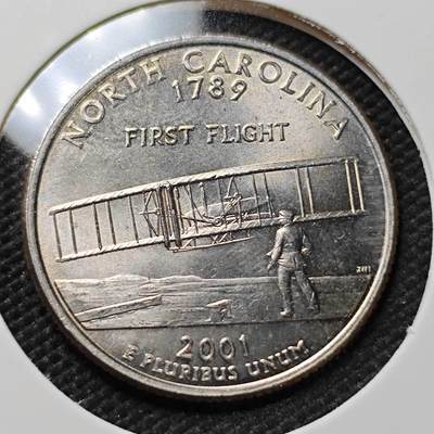 KK钱币收藏小铺   第403期 2月预留时间 周末发货 -  美国25分纪念币 好品