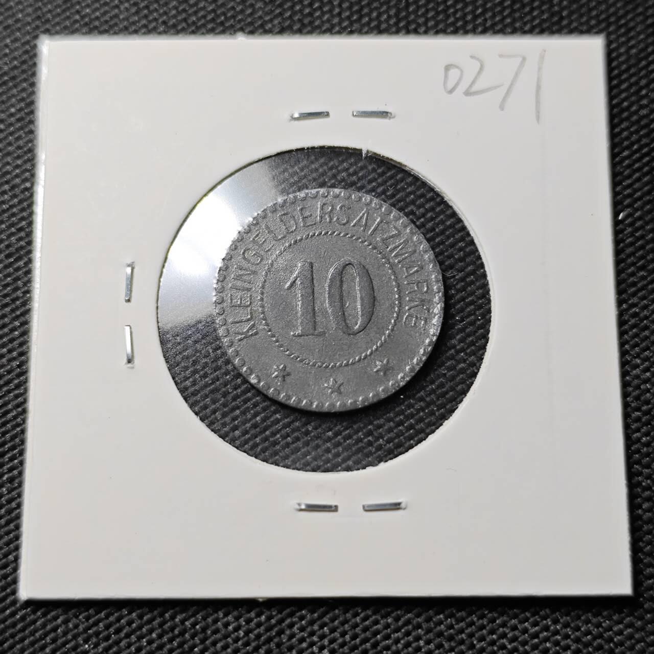 KK钱币收藏小铺   第402期 2月预留时间 周末发货  德紧10芬尼