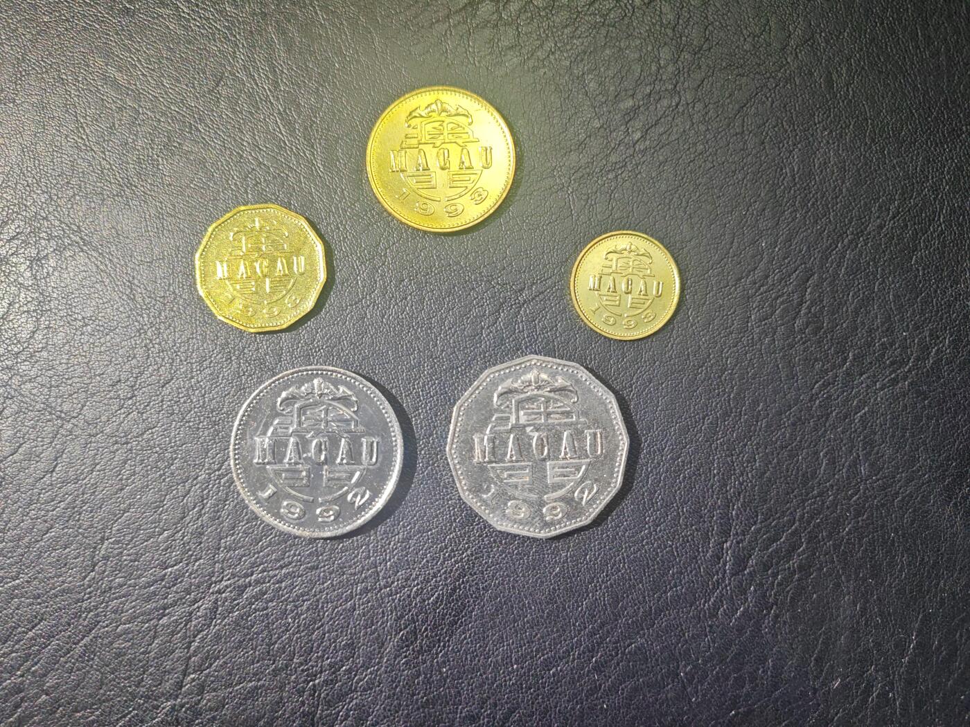 澳门 1992-93年 硬币一套 全新