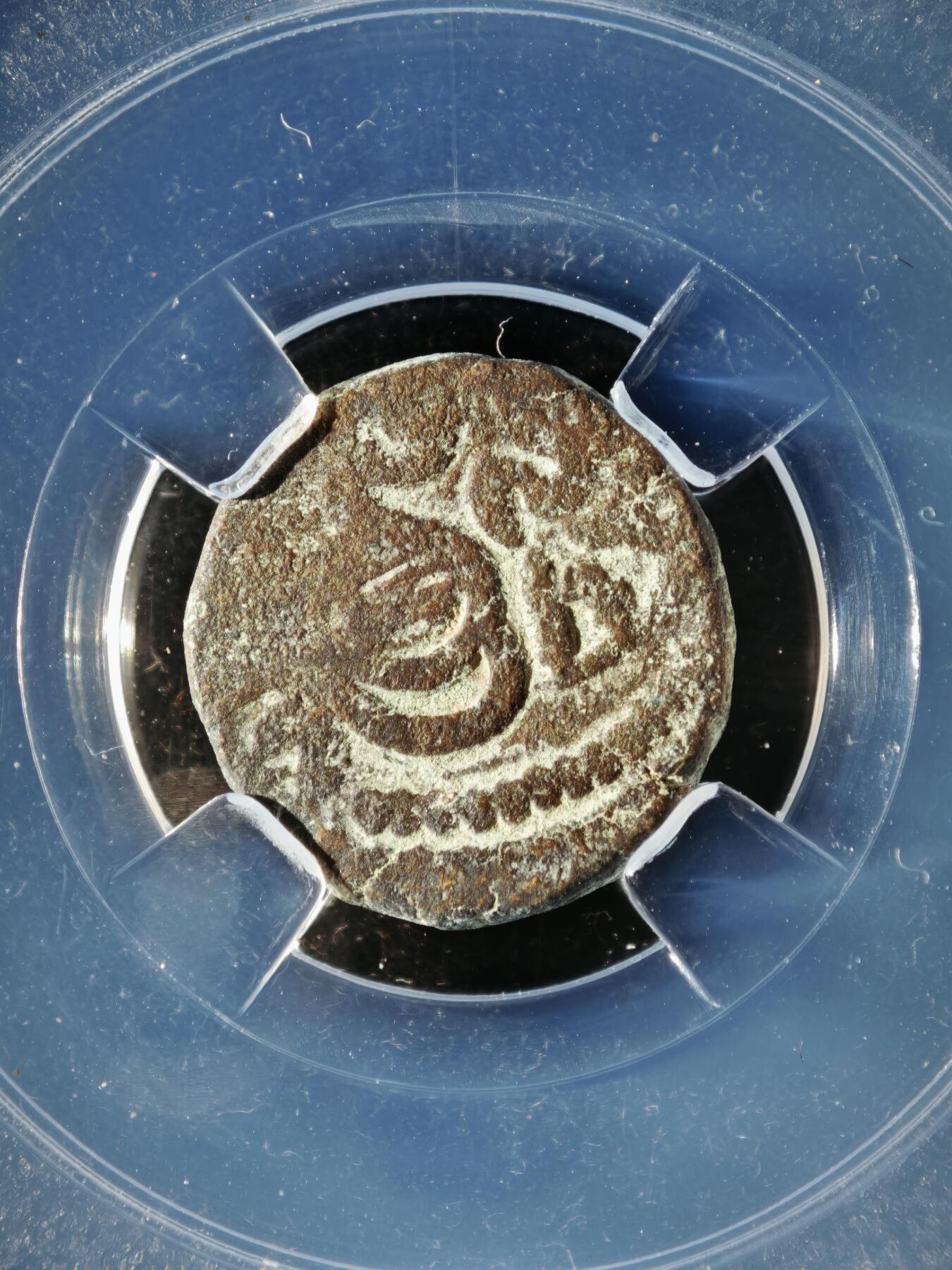 119期新疆红钱粟特钱币丝路钱币专场 印度萨希王朝铜币