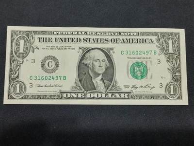 【游宝拍卖】丙午马年第8期 - 美国-1美元【SERIES-2006 C-费城 近新AU】