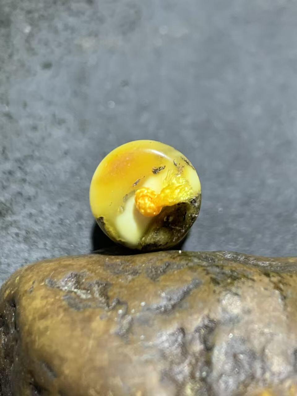 天然乌克兰蜜蜡随形通货隔片一组，