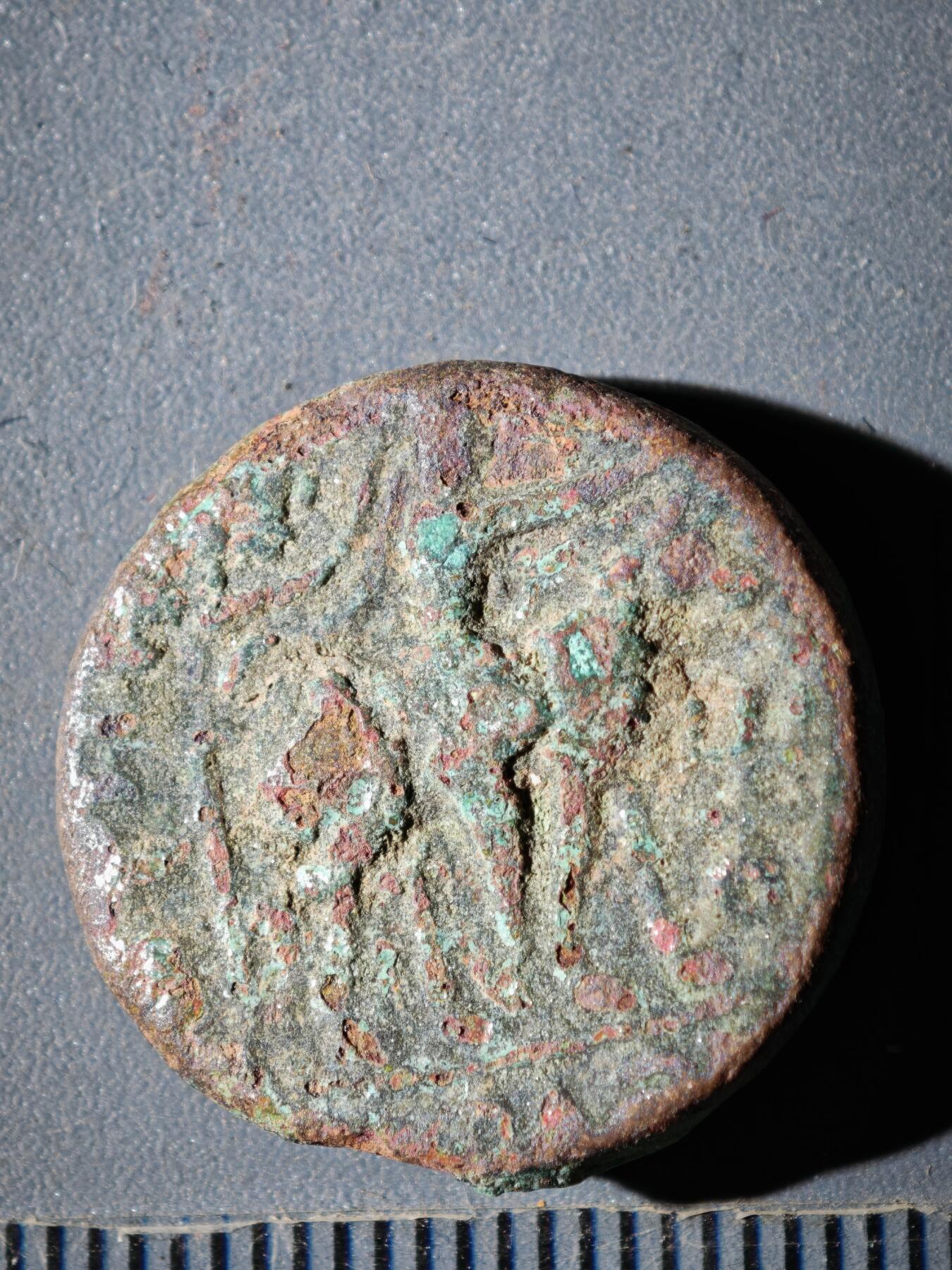 119期新疆红钱粟特钱币丝路钱币专场 F索特美加斯王朝铜币