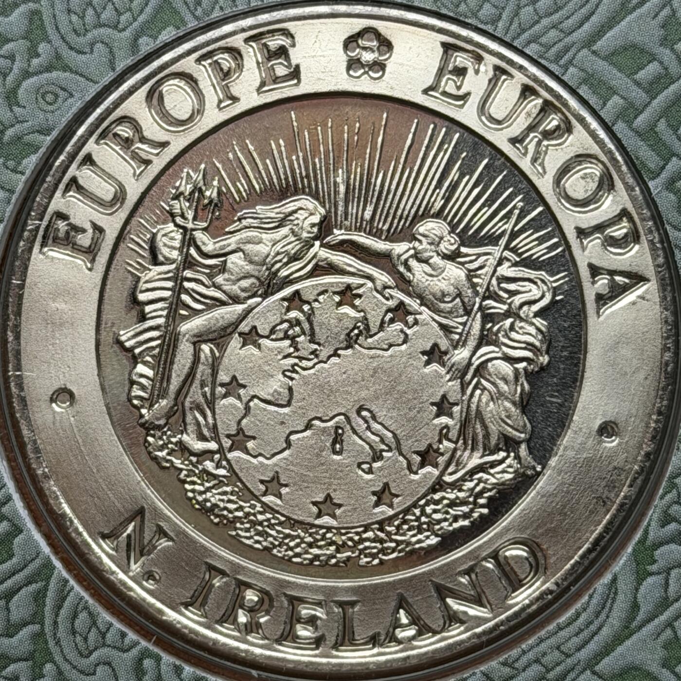 ＜星葵🌻钱币社＞硬币场·第71期·3月10日发货 〈邮币封·签名版〉爱尔兰1992年竖琴25埃居克朗型纪念币