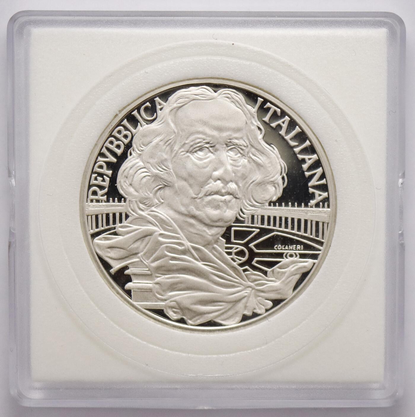 观钱近现代机制币拍卖No.003  意大利 1998 年 “贝尔尼尼诞辰 400 周年” 1000 里拉纪念银币