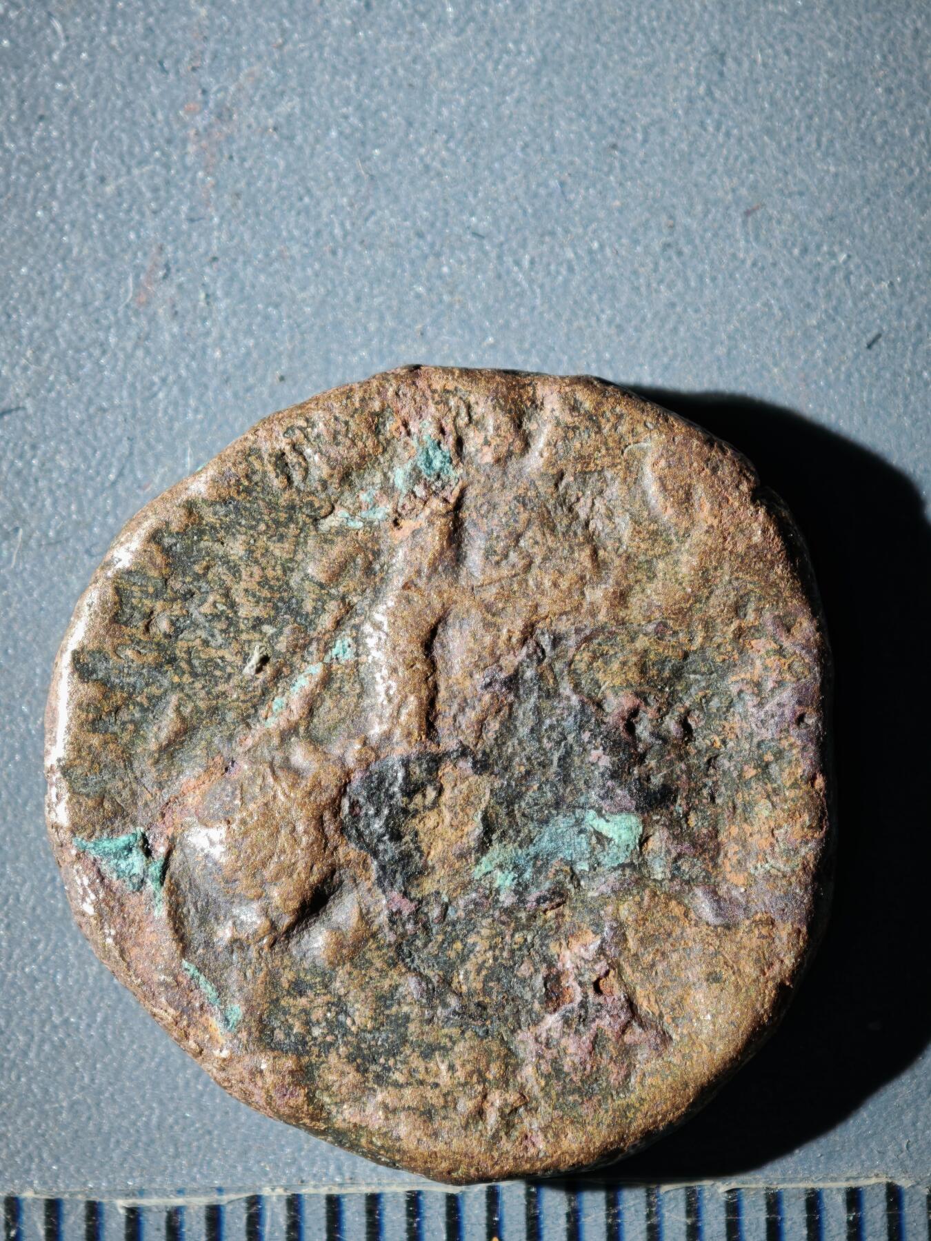 119期新疆红钱粟特钱币丝路钱币专场 F索特美加斯王朝铜币