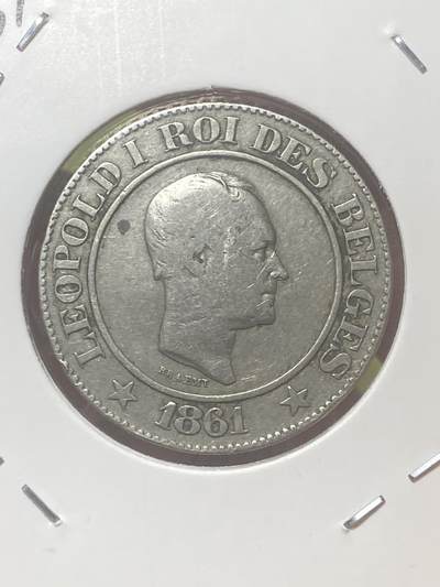 2026年第三十四场(总第二百零三场）外国精品纸夹币场(免佣金) - 稀见品种微不平–比利时🇧🇪1861年20分(利奥波德一世时期，第二版，关门年仅发行2年)
