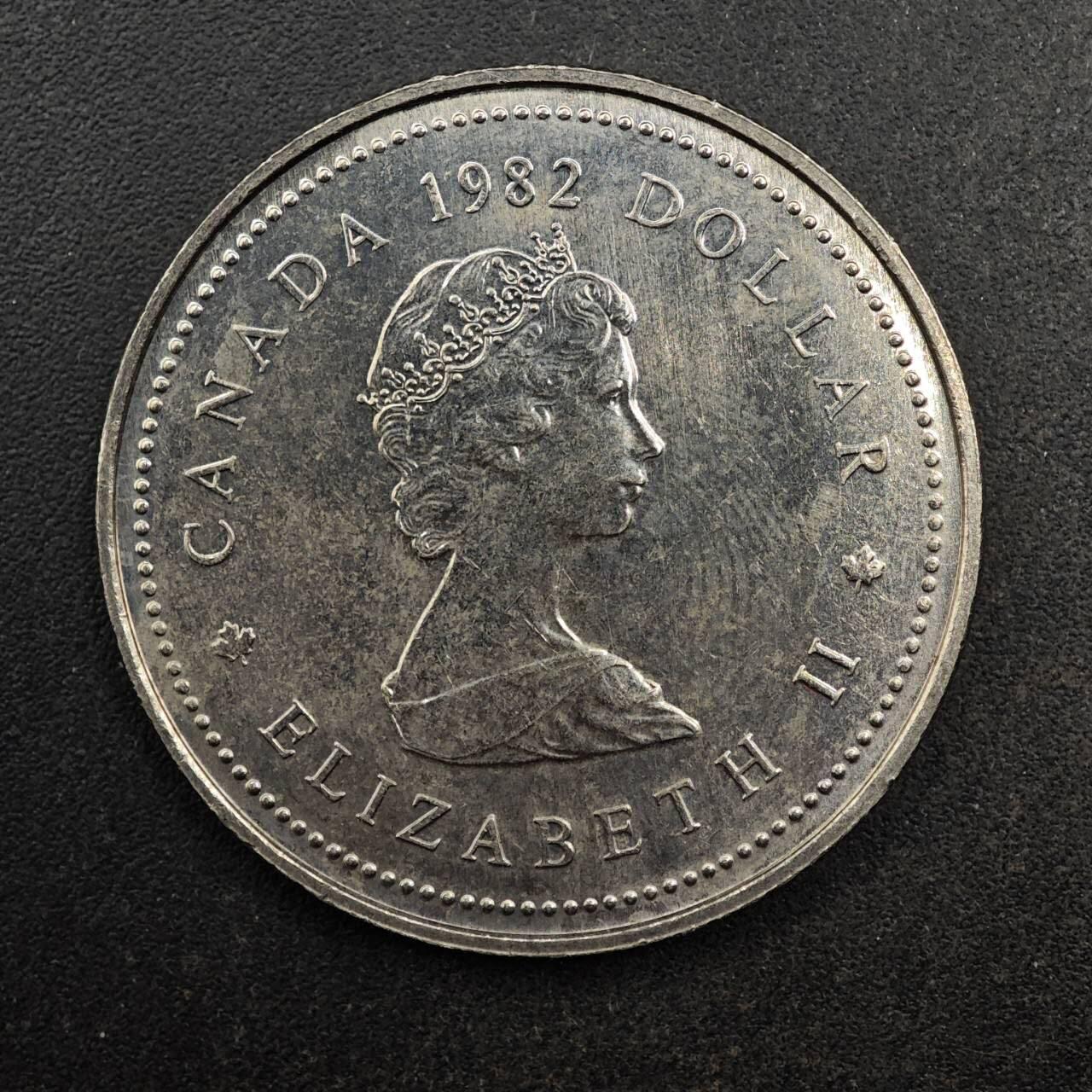 【淘币小摊】实时拍第八百七十七拍   散币场    每周一统一发货 加拿大1982年一元纪念币