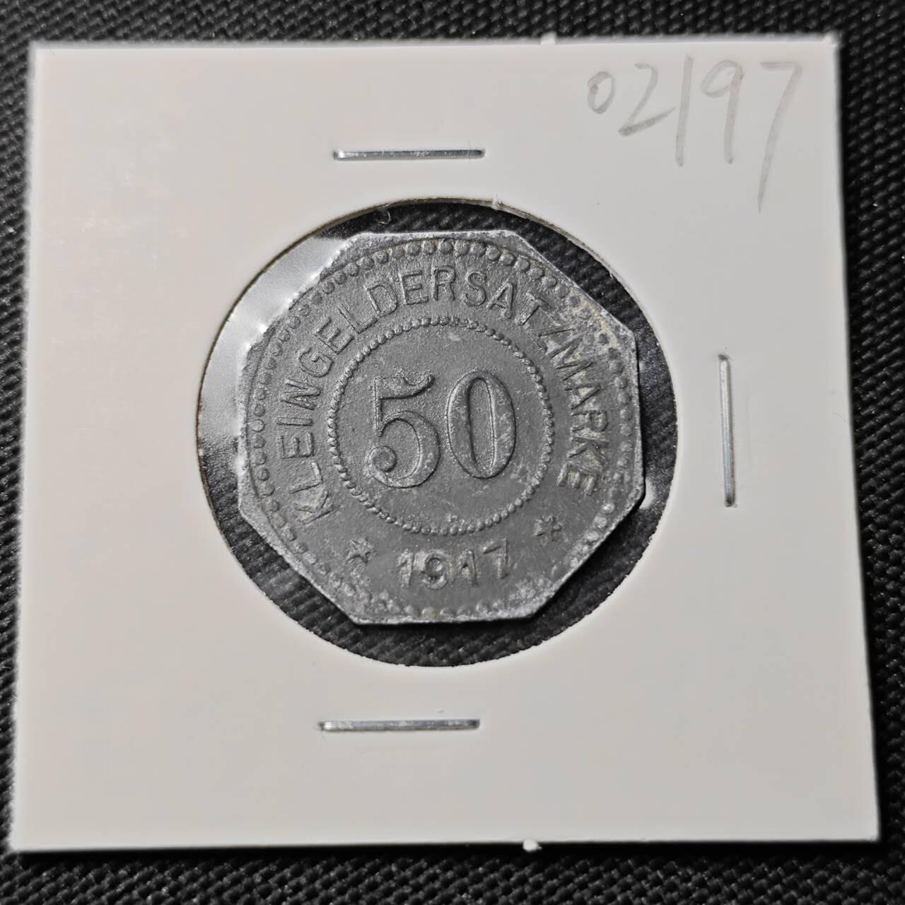 KK钱币收藏小铺   第402期 2月预留时间 周末发货  德紧50芬尼