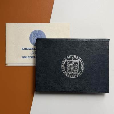 ＜星葵🌻钱币社＞硬币场·第71期·3月10日发货 - 根西岛1986年爱丁堡英联邦运动会盒装精制纪念套币