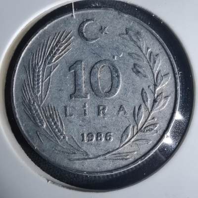 沼泽如烟--第1015场 - 土耳其1986年10里拉