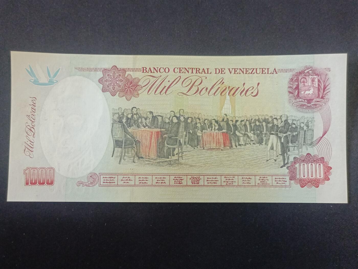 【游宝拍卖】丙午马年第8期 委内瑞拉-1000玻利瓦尔【1998年 全新UNC-】