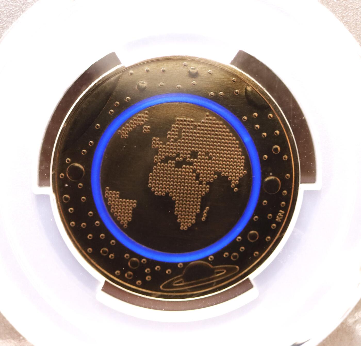 观钱近现代机制币拍卖No.003  德国 2016 年 “行星地球” 5 欧元双色纪念币 PCGS MS66