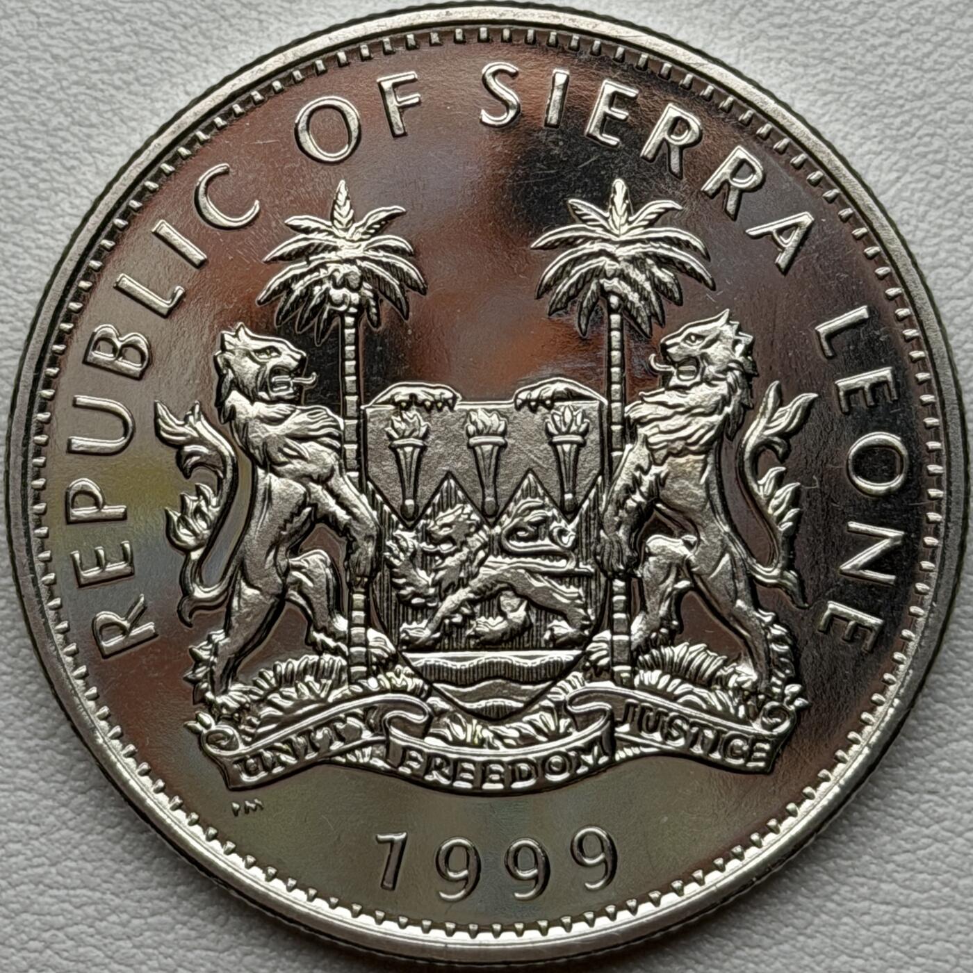 ＜星葵🌻钱币社＞硬币场·第71期·3月10日发货 塞拉利昂1999年中国·长城1元克朗型纪念币