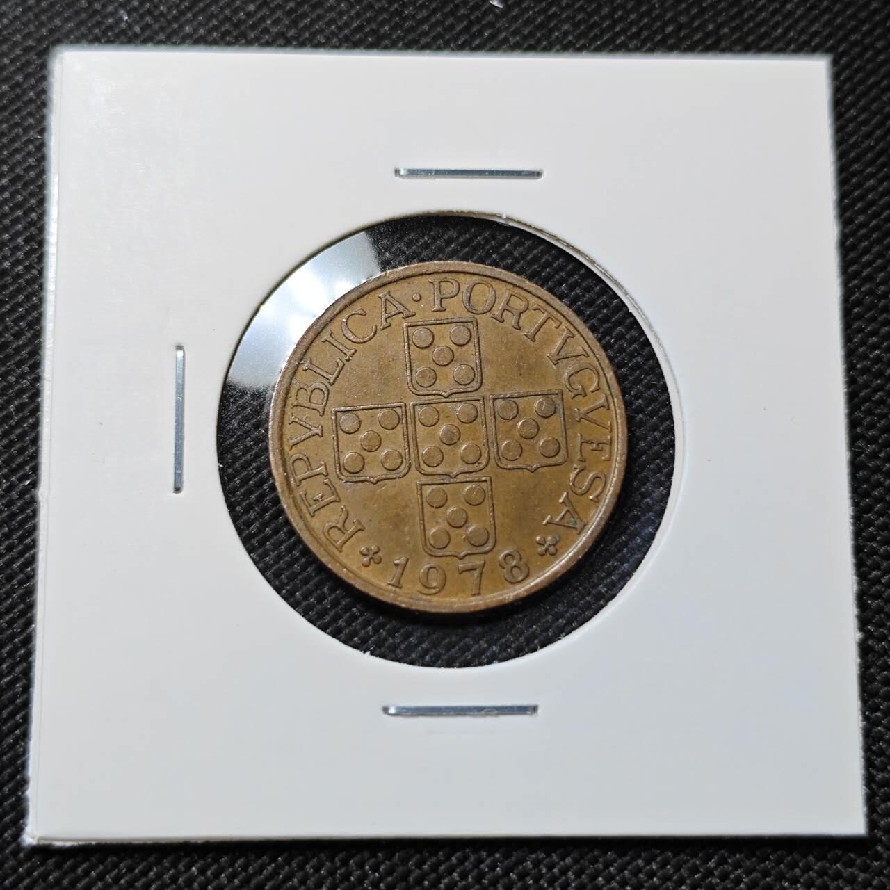 KK钱币收藏小铺   第403期 2月预留时间 周末发货  1978葡萄牙50分铜币