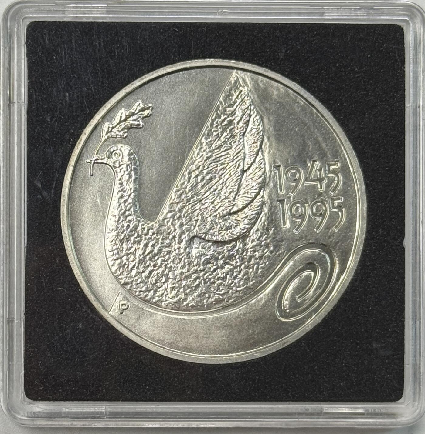 S&S Numismatic世界钱币-拍卖 第121期  获奖币*芬兰1995年 联合国成立50周年 100马克纪念银币 24克925银