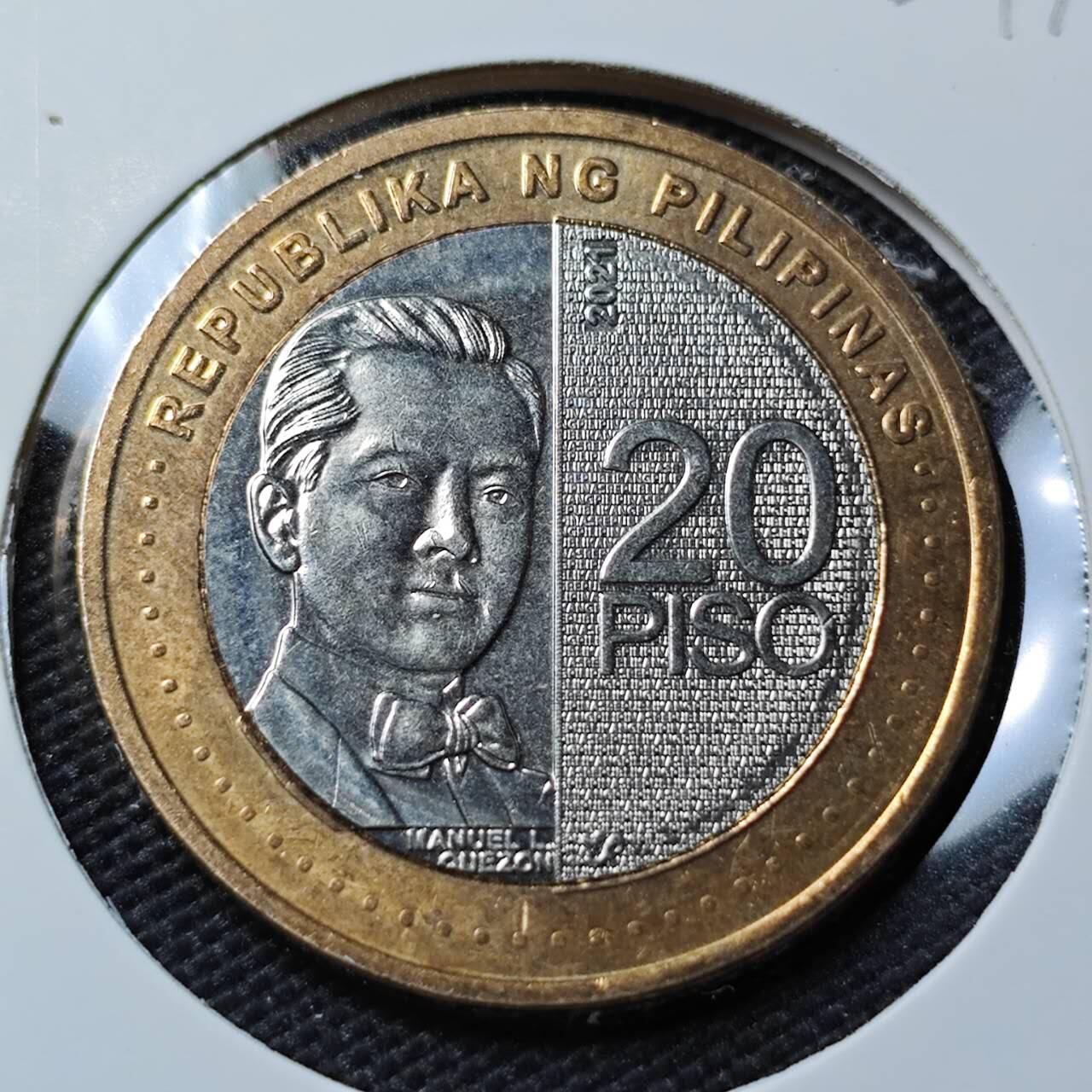 KK钱币收藏小铺   第402期 2月预留时间 周末发货  菲律宾20比索双色币