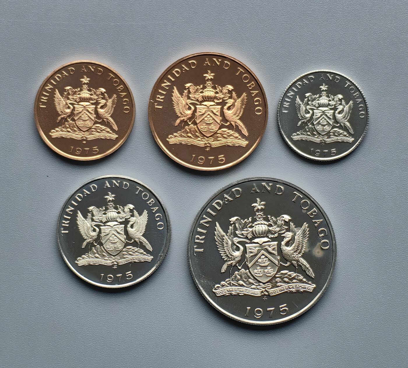 《崇甫堂》—外币小精品专场⑨ 特立尼达和多巴哥1975年精制币五枚组 KM#25FM(P)
