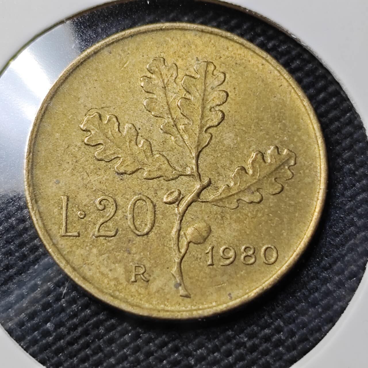 KK钱币收藏小铺   第402期 2月预留时间 周末发货  意大利20里拉铜币