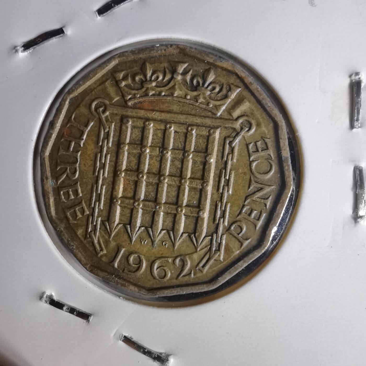 沼泽如烟--第1014场 英国1962年3便士